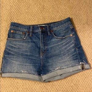 Madewell High Rise Denim Shorts